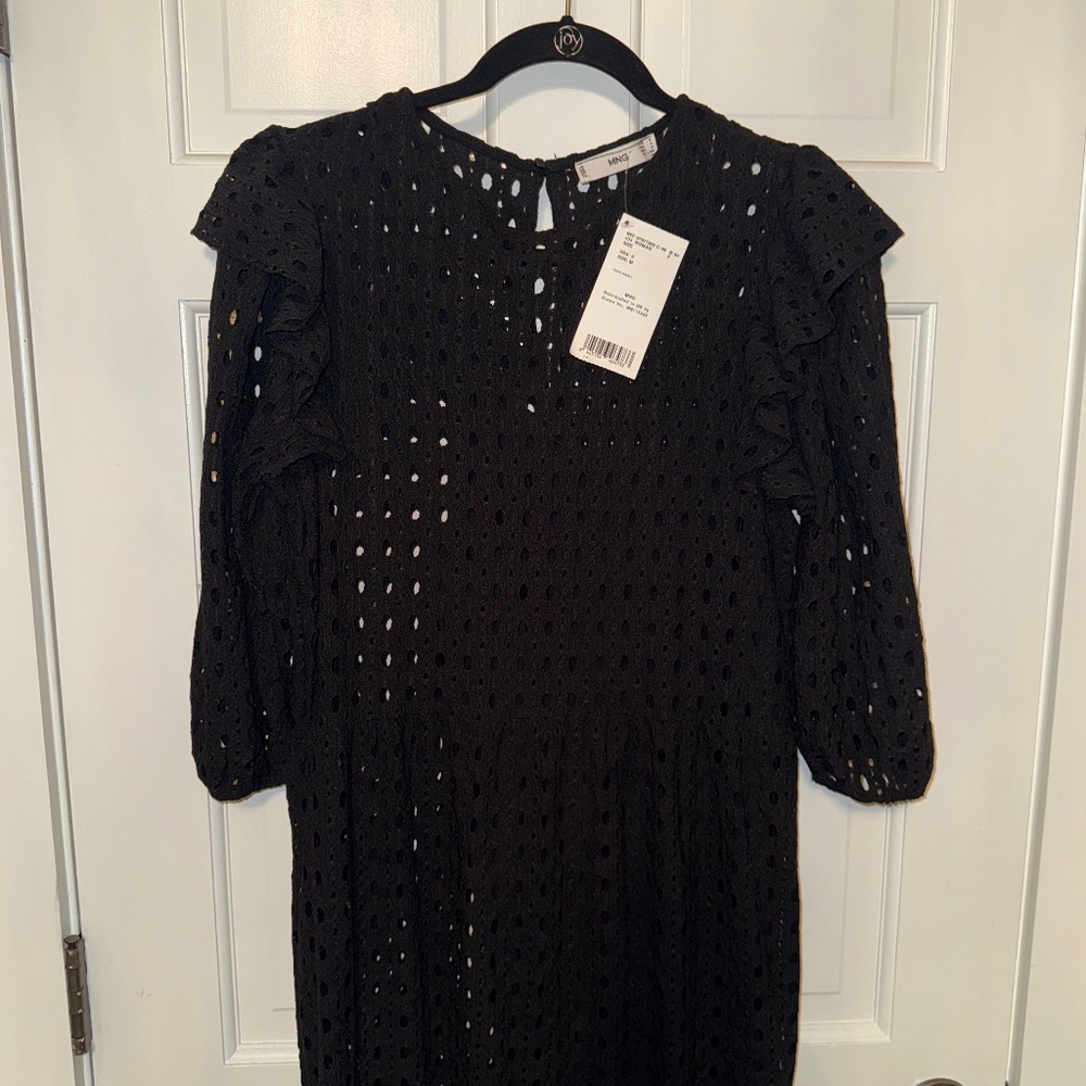 Ruffle sleeve maxi dress